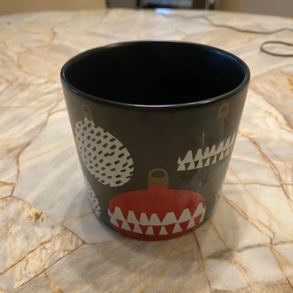 Set of 2 Starbucks Tea Coffee Cup Mug Black Decor